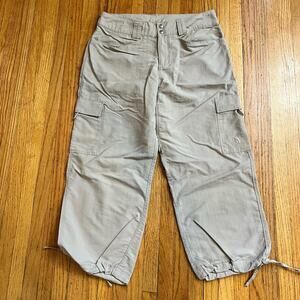 The North Face Capri Pants Womens 4 Beige Nylon Hiking meas 28x21